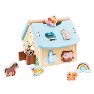 Lelin® Wooden Shape Sorting Farm